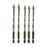 Crofta 5Pcs Four Flute Sawtooth Eccentric Drill Bits Sturdy for Glass Metal Ceramic