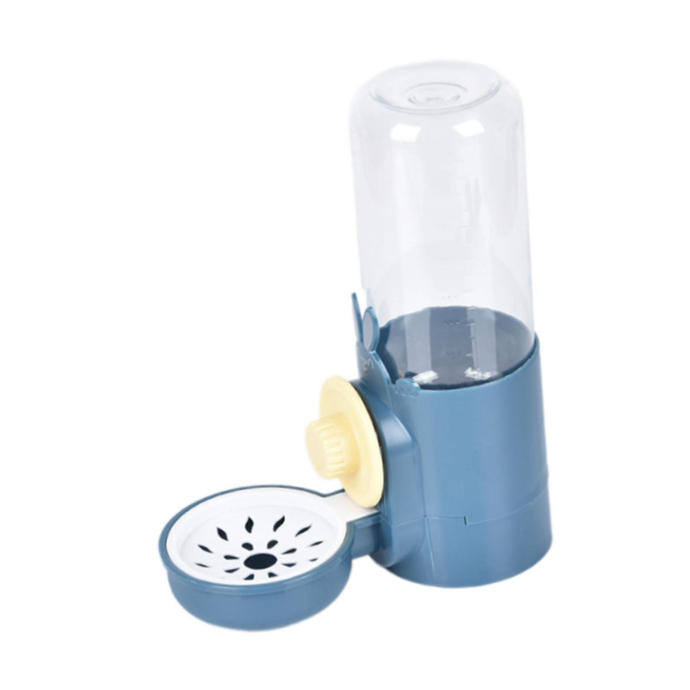 Guinea Pig Water Dispenser Cage Hanging Non Drip Rabbit Water Bottle for Pet Dark Blue