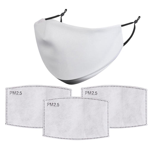 Crofta Unisex Adults Reusable Mask Anti-dust PM 2.5 Haze Filter Cover White