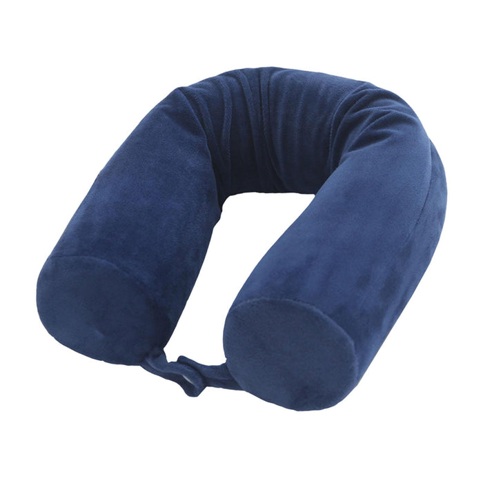 Travel Pillow Ergonomic Neck Support Pillow for Home Traveling Sleeping Blue