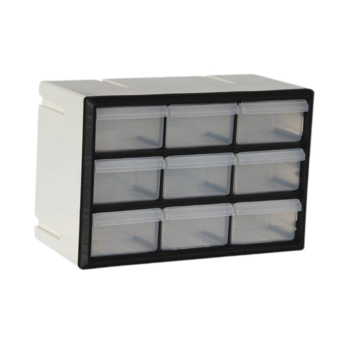 Crofta Drawer Storage Cabinet Organizer Home Container for Small Items Beads Screws 9 drawers