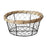 Crofta Iron Wire Woven Basket Fruit Holder for Dining Table Cabinet Kitchen Counter 19cmx8cm