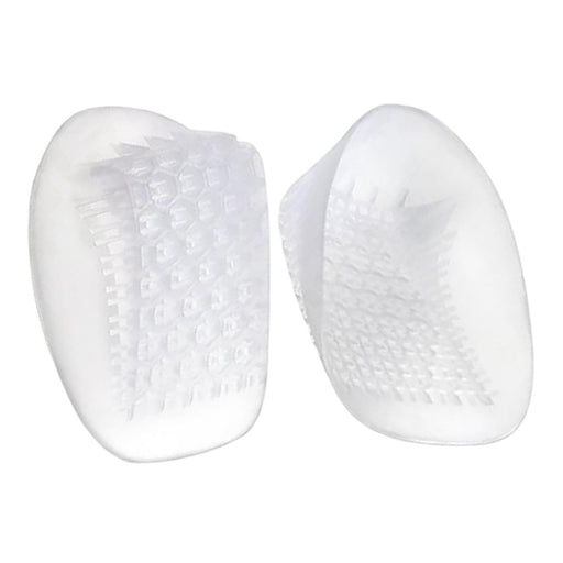 2x U Shaped Gel Heel Cups Plantar Fasciitis Insert Soft All Day Wear Clear