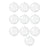 Crofta 10x Christmas Clear Balls Filling DIY Crafts for Wedding Baby Shower Holiday 9 cm Dia