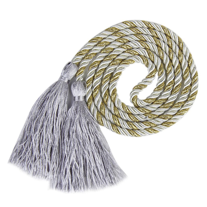 Crofta 1 Pair Tassel Rope Curtain Tiebacks Tie Backs Living Bed Room Grey + Golden