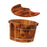 Crofta Wood Footbath Basin Double Handle Wooden Foot Basin for Bedroom Travel Sauna M