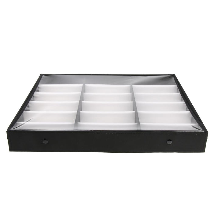 18 Slots Sunglasses Organizer Multiple Eyeglasses Eyewear Display Collection Case Glasses Storage Holder Box