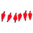 Crofta 6Pcs Float Foam Strike Indicator for Fly Fishing - Red