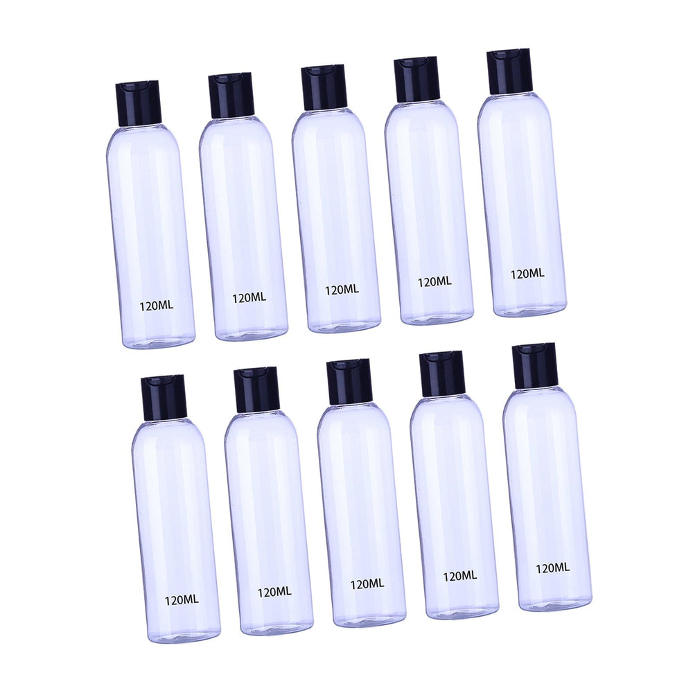 Crofta 10Pcs Empty Bottles Stylish Shampoo Bottle for Countertop Hotel Laundry Room 120ml