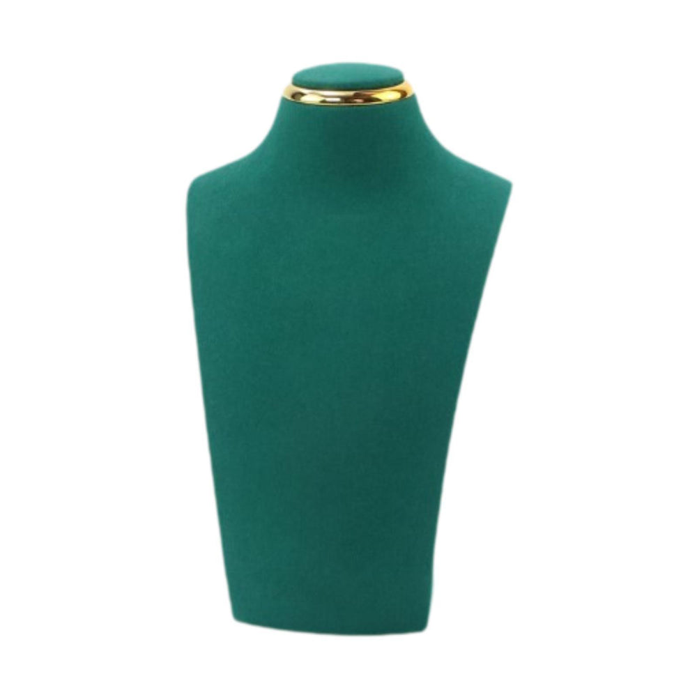 Crofta Necklace Storage Stand Green Necklace Mannequin Holder Stand for Shows Props 12 x 20 cm