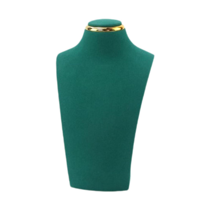 Crofta Necklace Storage Stand Green Necklace Mannequin Holder Stand for Shows Props 12 x 20 cm