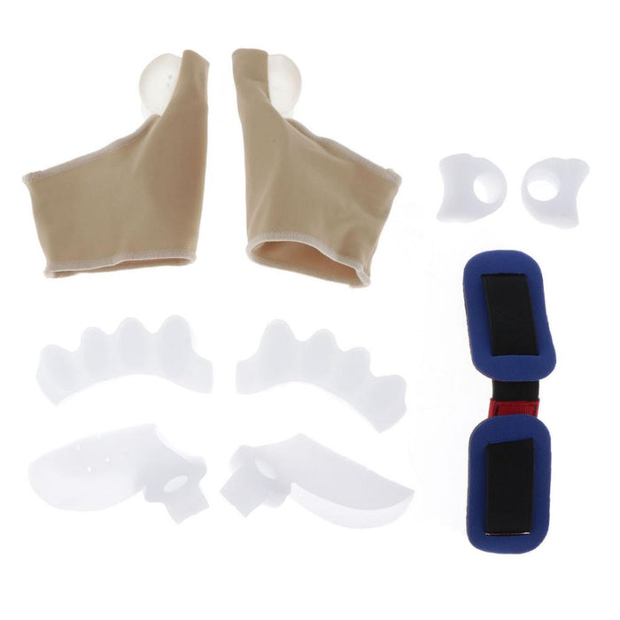 1 Set Gel Toe Separator Kit Spacers Hammer Toe Bunion Corrector Unisex