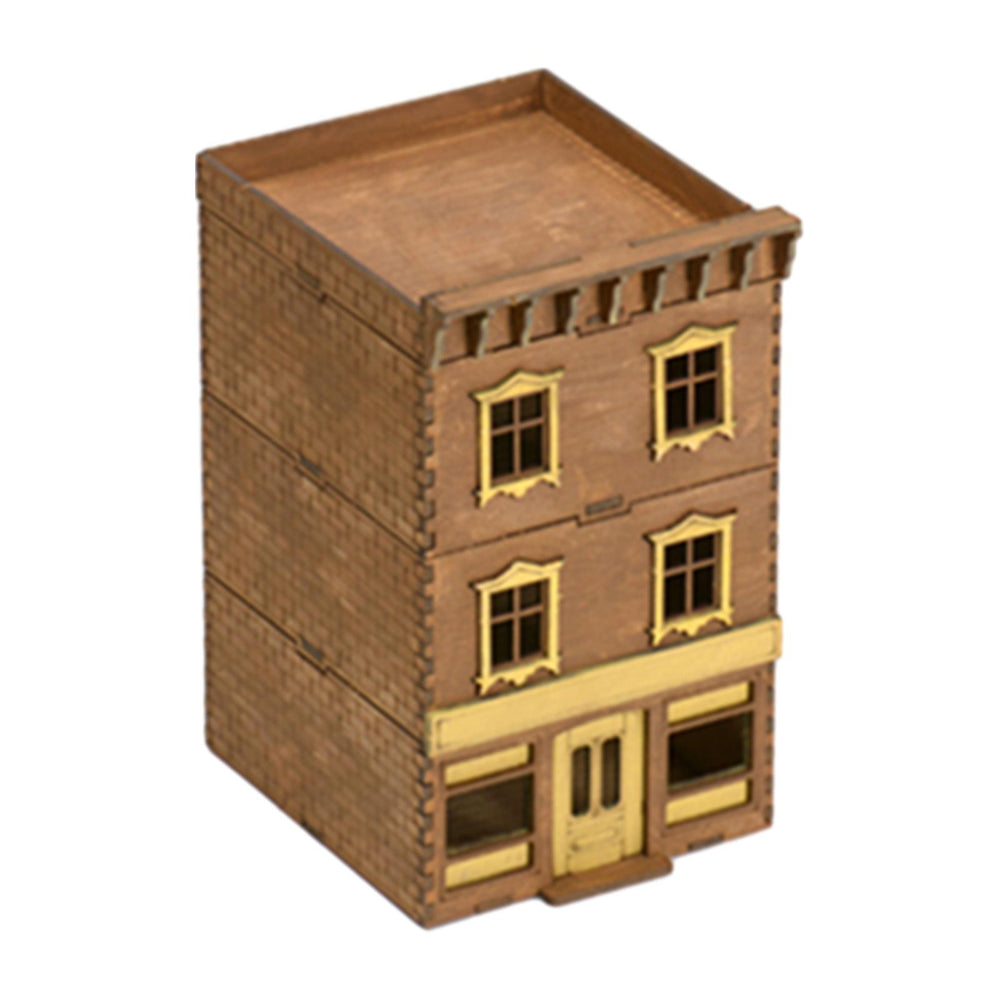 Crofta 1/72 Wooden Architecture 3D Puzzle Unique Buildings DIY Kits for Birthday Gift Style B