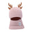 Winter Hat Headwear Neck Scarf Funny Knitted Hat for Women Men Birthday Gift Pink