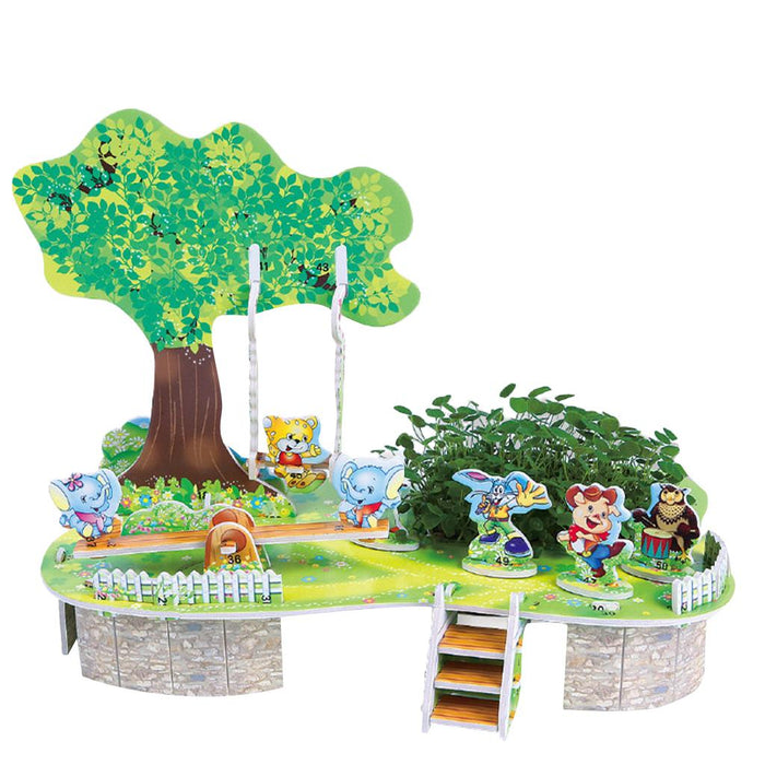 Crofta 3D DIY Cartoon House Assembling Paper Puzzles Toy for Kids Educational M003