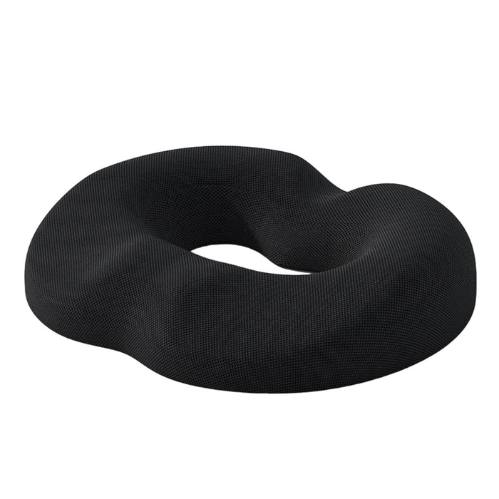 Crofta Donut Sitting Pillow Breathable Office Chair Cushion for Car Airplane Office Black