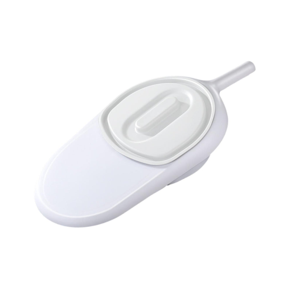 Crofta Bedpan with Cover Emergency Device for Female Male Personal Bedridden People white