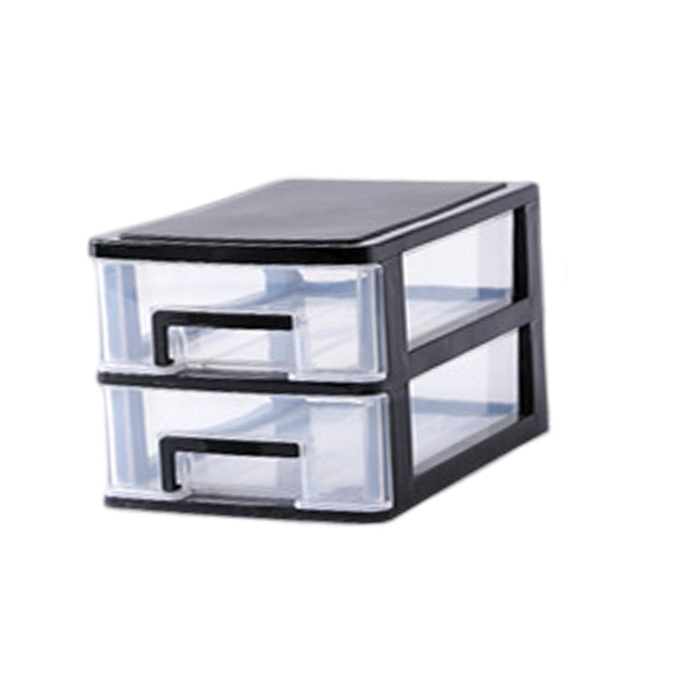 Tabletop Storage Drawers Multipurpose for Office Supplies Collection Kitchen 2 Layer