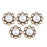 Crofta Alloy Retro Pearl Accessories Pendant Bracelet Necklace Earring Ornamnet 4