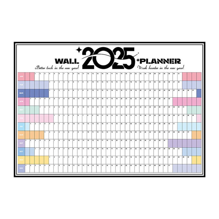 2025 Wall Calendar to Do List Portable Yearly Calendar Important Dates Tasks Style B