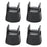 4 Pieces Furniture Risers Bed Lifters Bed Risers for Dining Room Shelf Couch Height 5cm Black