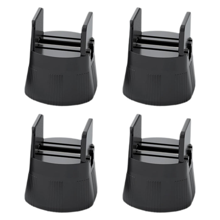 4 Pieces Furniture Risers Bed Lifters Bed Risers for Dining Room Shelf Couch Height 5cm Black