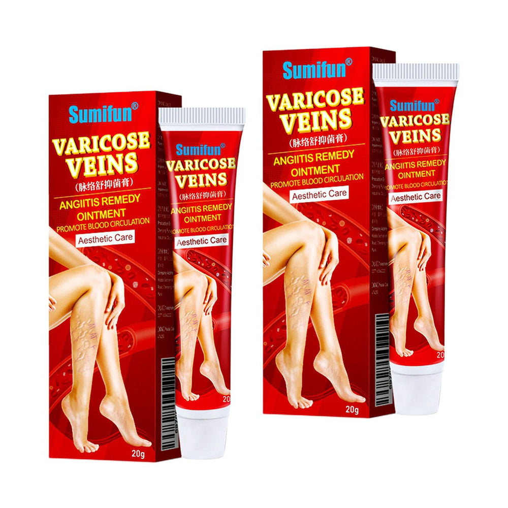 Crofta 2 Pack Varicose Vein Ointment Vasculitis Cream Varicosity Removal Plaster