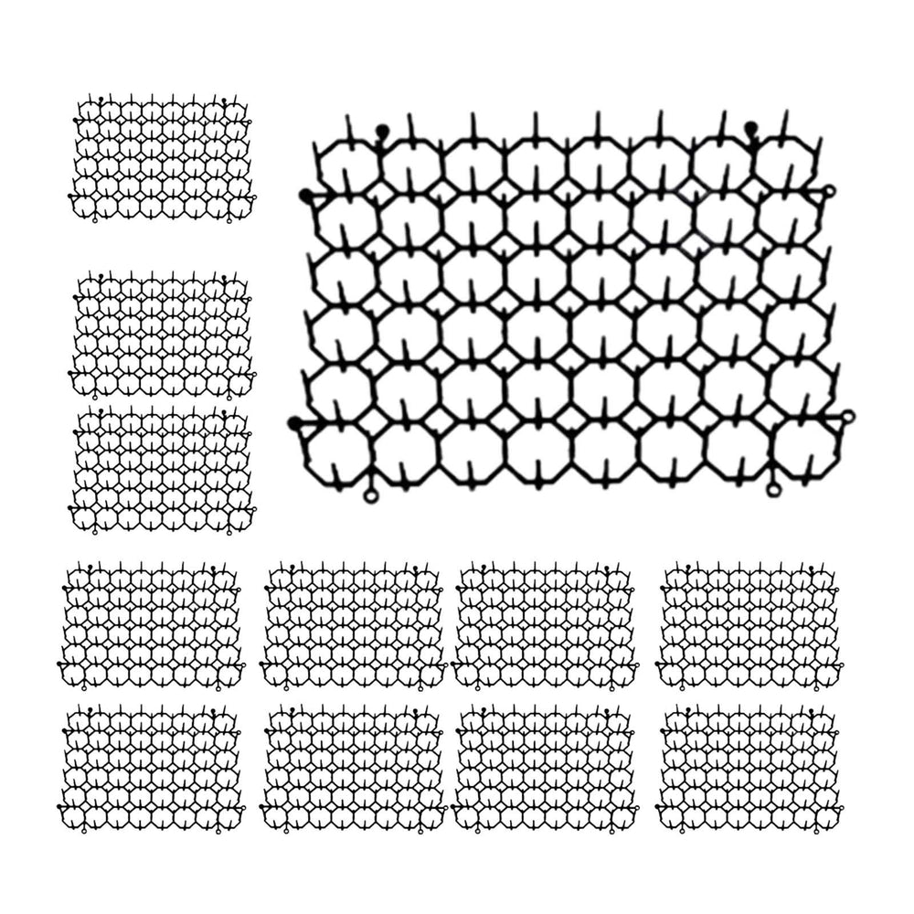 Crofta 12Pcs Cat Scat Mat Cat Repellent 5.9x7.8inch Protective Only Spikes Mat