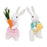 Crofta 2 Pieces Easter Bunny Decoration Plush Toys Easter Gift for Office Home Desk Style A