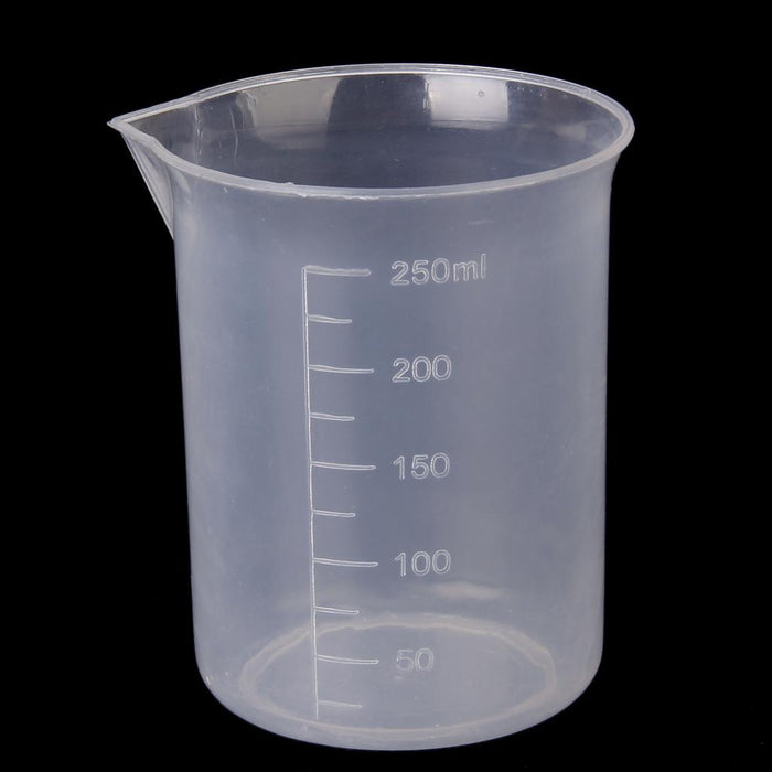 Crofta 100ml + 150ml + 250ml Kitchen Lab Graduated Beaker Cup Measuring Container Test