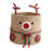 Crofta Reindeer Christmas Basket Storage Bin for Clothes Towels Living Room Holiday L