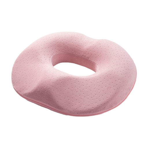 Crofta Office Chair Cushion Portable Donut Pillow for Wheelchair Hemorrhoids Travel Pink