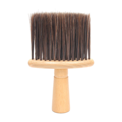 Soft Neck Face Duster Brush Beard Brush Salon Hair Clean Neck Duster Brown