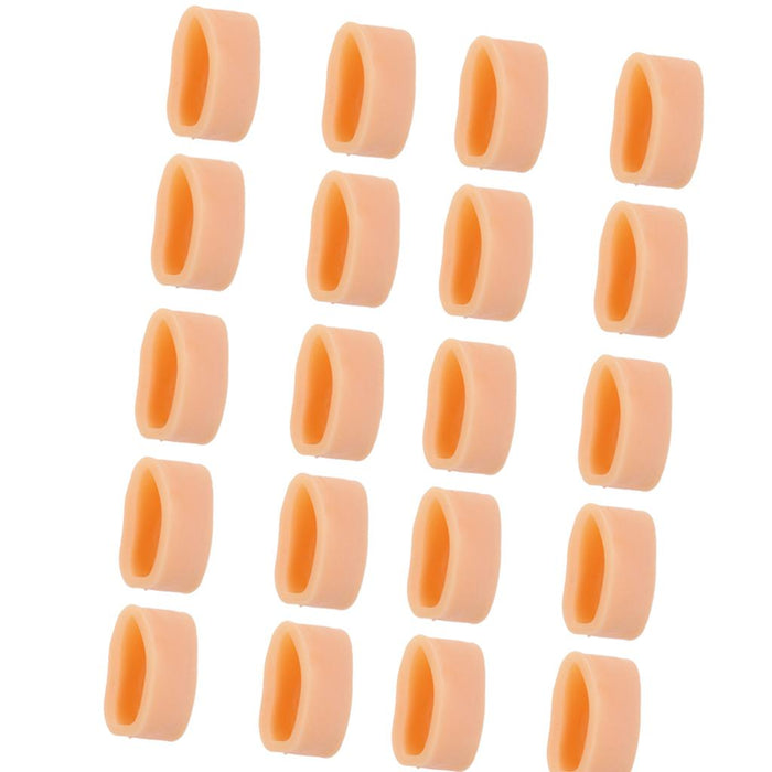 10 Pairs Silicone Toe Sleeves Tube Caps Cushions Protectors for Feet Care L