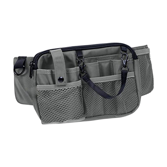 Crofta Nurse Pouch Waist Bag Apron Hip Bag Utility Waist Pack Nurse Tool Belt Pouch Gray