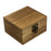 Crofta Wooden Jewelry Box Desktop Jewelry Storage Box for Rings Bracelets Necklaces Brown