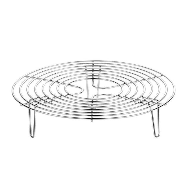 Crofta Round Cooking Rack Round Stainless Steel Steamer Rack for Restaurant Kitchen 7.87inch