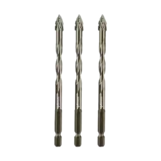 Crofta 3x Four Flute Sawtooth Eccentric Drill Bits Skewed Head Eccentric Drill Bits 8mm