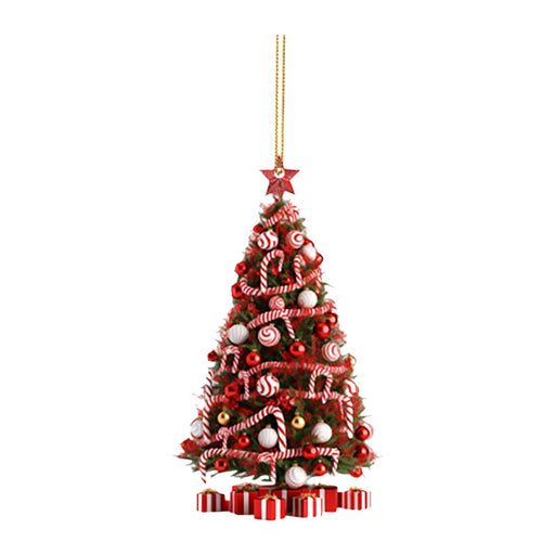 Crofta Xmas Hanging Pendant Christmas Hanging Decorations for Living Room Farmhouse Style A