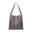 Crofta Women's Leather Shoulder Bag Satchel Elegant Bucket Bag for Outdoor Vacation Gray