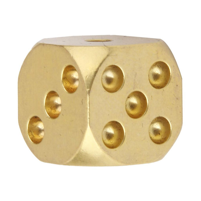 Crofta 13mm Solid Brass Dice 6-Side Spot with Round Corner