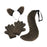 Crofta Wolf Ears Claws and Tail Set Roles Play for Masquerade Themed Party Birthday Black