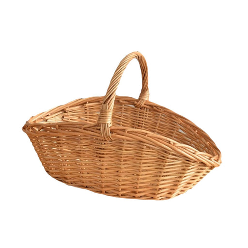 Crofta Woven Picnic Basket Containers Easter Candy Basket Hand Woven Made Storage Basket L