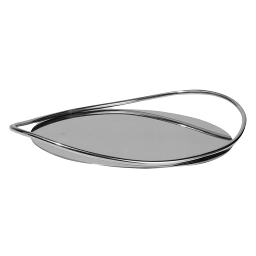 Crofta Tableware Serving Tray Practical Tableware Organizer for Desk Parties Office Stainless Steel