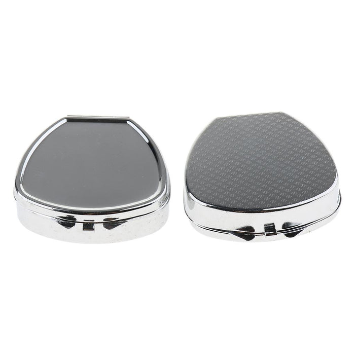 Crofta 2 PCS Mini Travel Metal Pill Box Medicine Organizer Container Storage Box 03