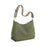 Crofta Womens Shoulder Bag Portable Corduroy Underarm Bag for Work Travel Commuting Green