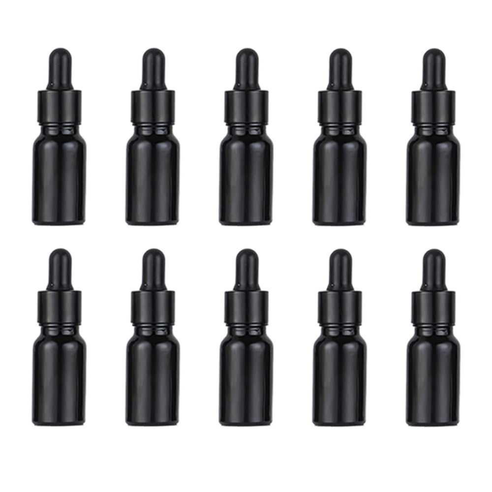 Crofta 10Pcs Mini Essential Oil Bottles Perfume Vial for Perfume Armatherapy Travel 10ml