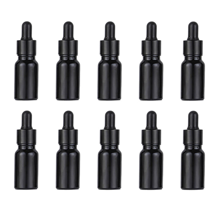 Crofta 10Pcs Mini Essential Oil Bottles Perfume Vial for Perfume Armatherapy Travel 10ml