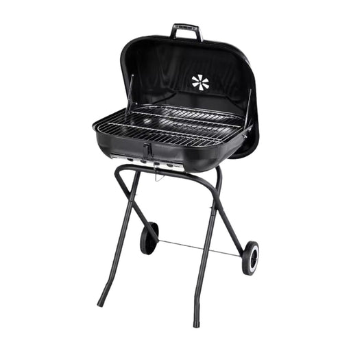 Crofta Compact Charcoal Grill Barbecue Grilling Oven for Backyard Household Kitchen