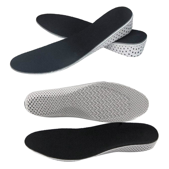 Crofta 2 Pair Soft Memory Foam Invisible Arch Heel Height Increase Taller Insoles